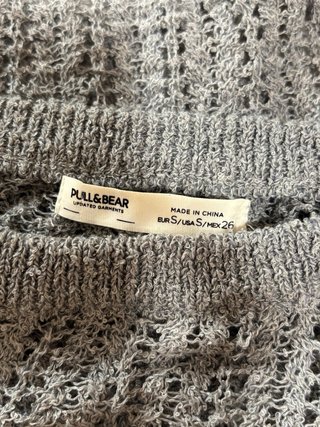 Jersey Calado Gris Pull & Bear