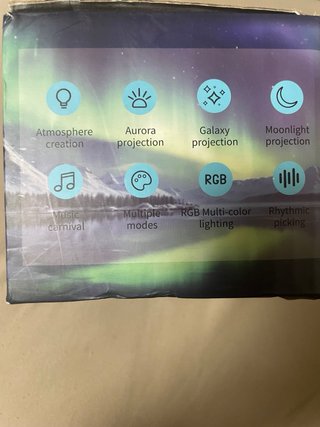 Lámpara  proyector de aurora con música RGB