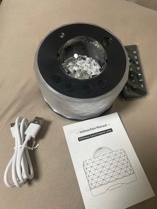 Lámpara  proyector de aurora con música RGB