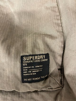 Chaqueta Superdry Militar Verde/Marrón Talla xl