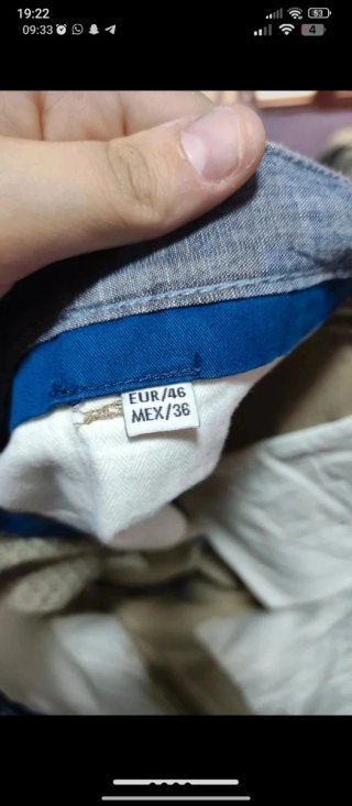 Lote 4 pantalones cortos hombre T.42, 46, XL