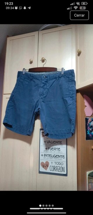 Lote 4 pantalones cortos hombre T.42, 46, XL