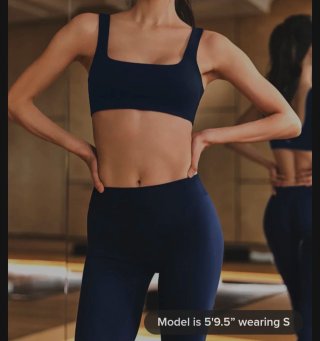 Alo Yoga Sutiã Precision SoftLux Novo Azul Marinho