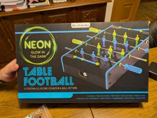 Futbolín Neon Glow in the Dark