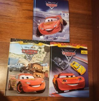 3 libros Disney Pixar Cars –Tapa dura A4