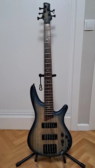 Ibanez SR605E CTF Cosmic blue starburst flat