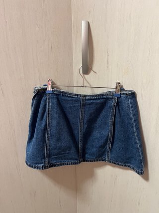 Falda pantalón vaquera Stradivarius T.40