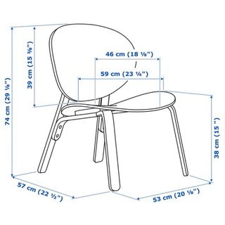 Sillón silla Froset IKEA en color rojo. NUEVA