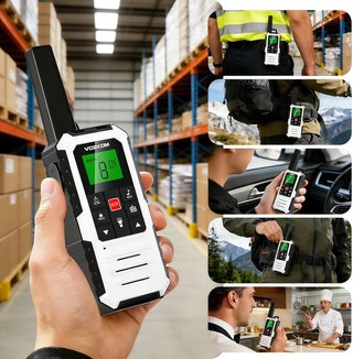 Walkie Talkie PMR446 IP67 15 km, VOX y SOS, NUEVO