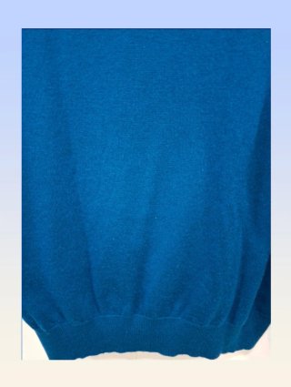 Jersey lana merino Britches azul L