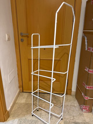 Portabotellas 25L Metálico Blanco