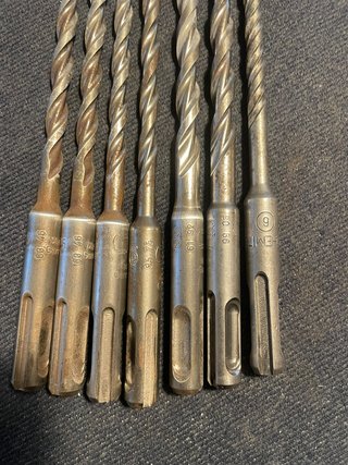 Conjunto de 7 Brocas para Betão