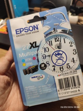 Pack 3 Cartuchos Tinta Epson 27XL Color