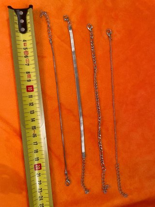 Set de 4 Pulseras Plateadas