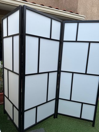 Biombo IKEA RISÖR Blanco y Negro