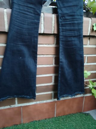 Pantalones Nicoli campana negros T32