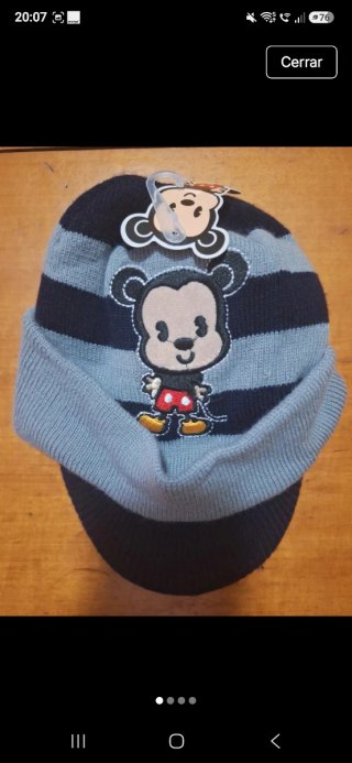 Gorro infantil Mickey Mouse