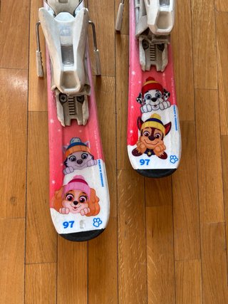 Esquís Head Paw Patrol 97cm y Botas Rossignol 17,5