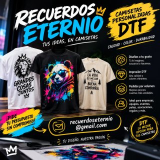 Camisetas Personalizadas con Impresión DTF