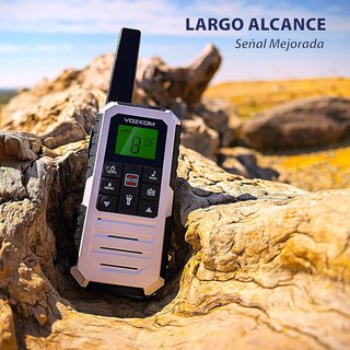 Walkie Talkie PMR446 IP67 15 km, VOX y SOS, NUEVO