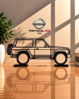 Nissan Patrol Y60 Maqueta Silueta 20cm