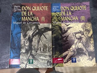 Libro don quijote de la mancha 1 y 2