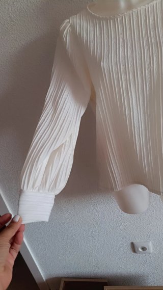 Blusa Blanca Texturizada