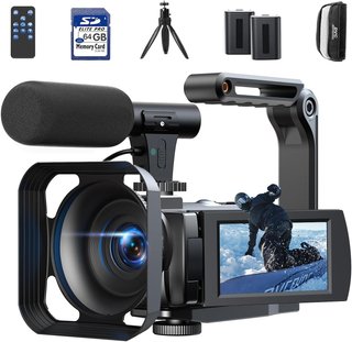 Videocámara 5K 56MP Cámara Vlog para Youtube, WiFi