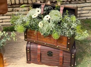 Baúles de madera decoración boda
