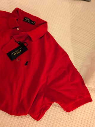 Polo Ralph Lauren XXL Rojo Manga Corta