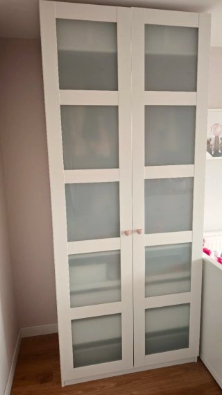 Armario PAX 100cm Ikea puertas cristal