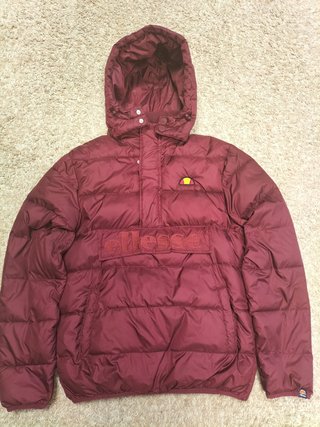 Chaqueta plumífero canguro Ellesse burdeos Talla M