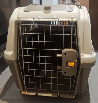 Transportín para Perro Beige y Gris