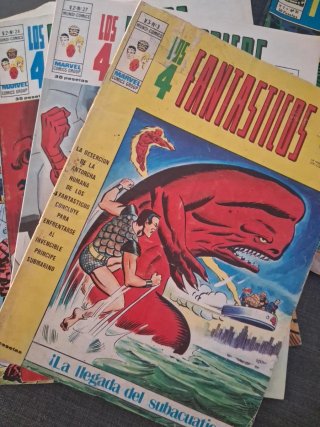 Lote Los 4 Fantásticos Vértice / Mundi-Comics