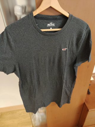 Camiseta Hollister Gris Talla L