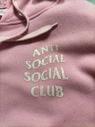 Sudadera Anti Social Social Club rosa Talla S