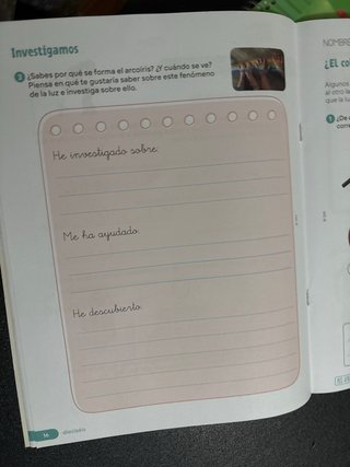 Libro y cuaderno de ciencias de la naturaleza