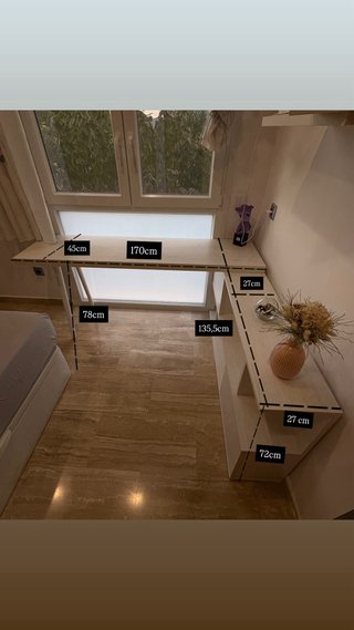 Conjunto de muebles juveniles Color Madera Blanca