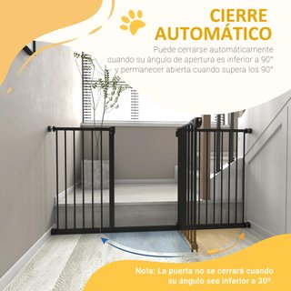 Barrera Seguridad Extensible 74-147,5x76,2cm Negro