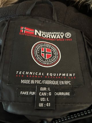 Anorak Geographical Norway Negro
