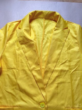 Chaqueta Blazer Amarilla Fina XL (Nueva)