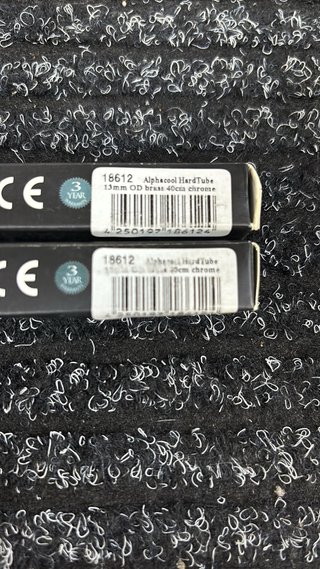 Tubo Rígido Metálico Alphacool 13mm 40cm Cromado