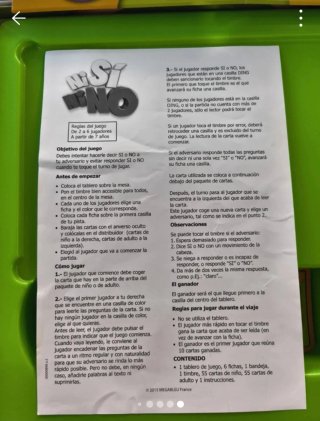 Juego de mesa Ni Sí Ni No