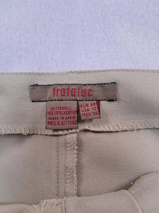 Pantalón vestir mujer beige campana Zara Trafaluc