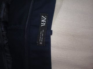 Pantalón corto Zara blanco y azul