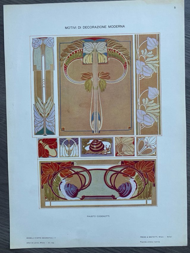 OCASIÓN..!! Lote 20 Láminas Modernistas 1909.