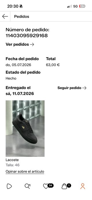Zapatillas Lacoste Negras
