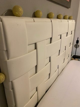 Cabecero Acolchado Trenzado para Cama 135