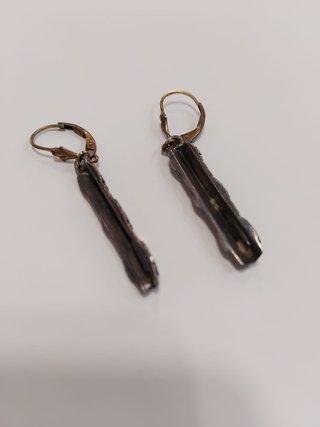 Pendientes largos plata