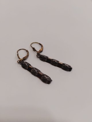 Pendientes largos plata